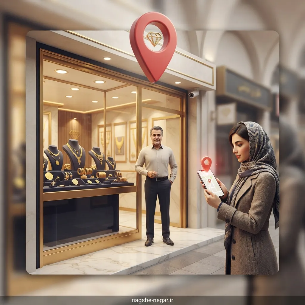 راه اندازی طلافروشی و ثبت لوکیشن طلافروشی در نقشه